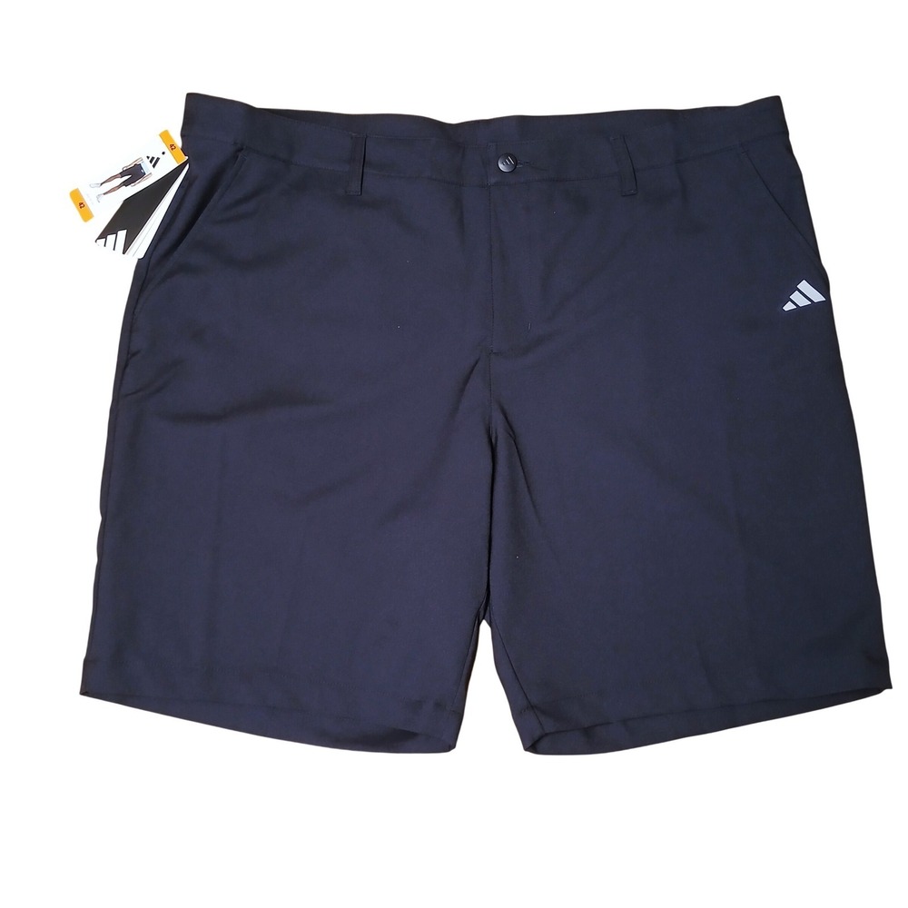 Adidas Mens Golf Shorts Black 3-Stripe Performance Size 42 NEW - Picture 3 of 10